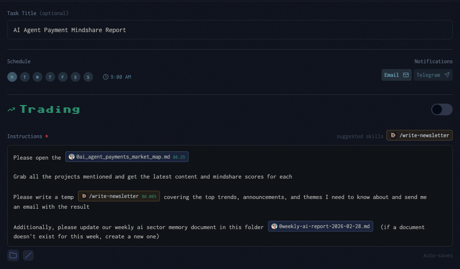 Task Example